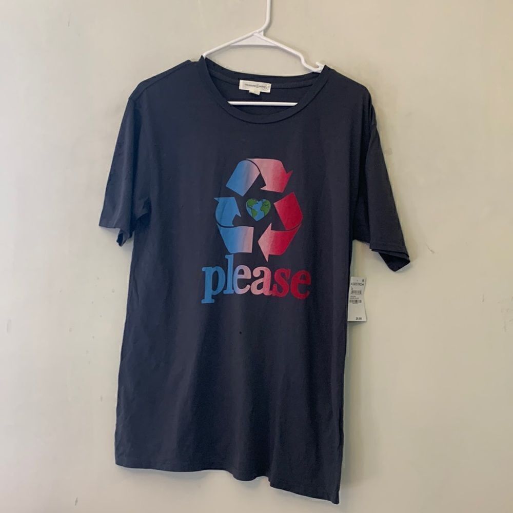 Treasure & Bond washed black recycle short sleeve tee. Size S NWT